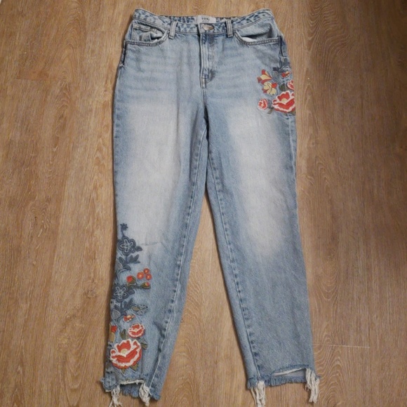 new look floral jeans